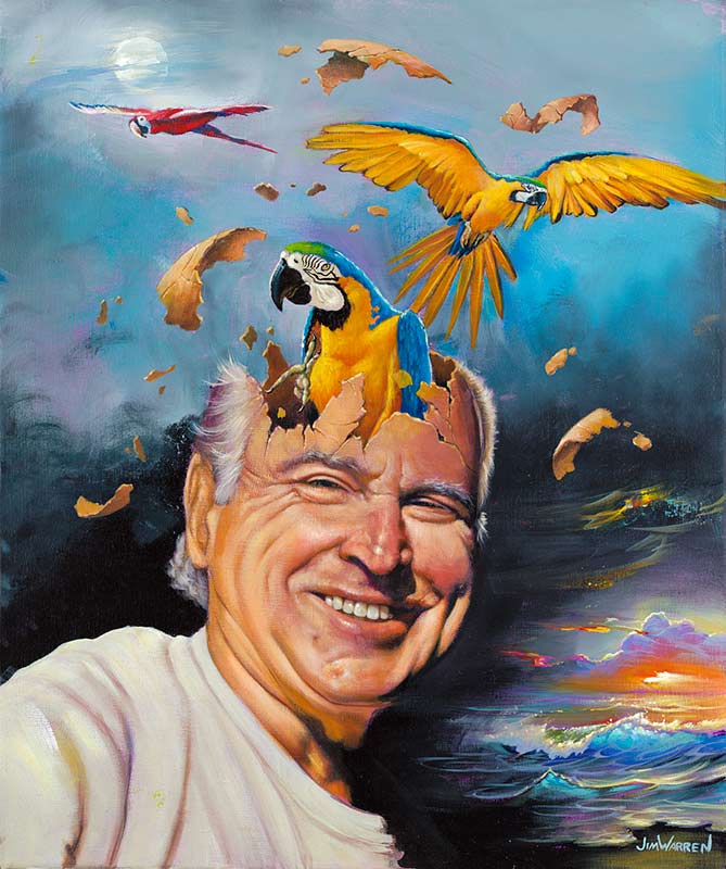 Jimmy Buffett Parrot Head - Jim Warren Studios