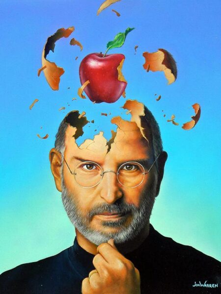 Steve Jobs Brainstorming by Jim Warren