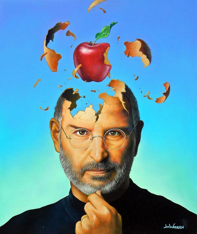 Steve Jobs Brainstorming by Jim Warren