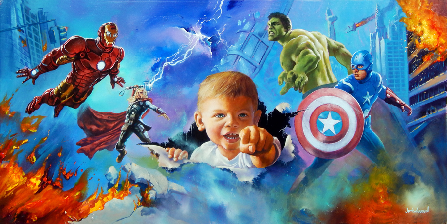 Avengers Portrait by Jim Warren