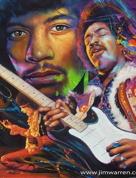 Jimi Hendrix by Jim Warren