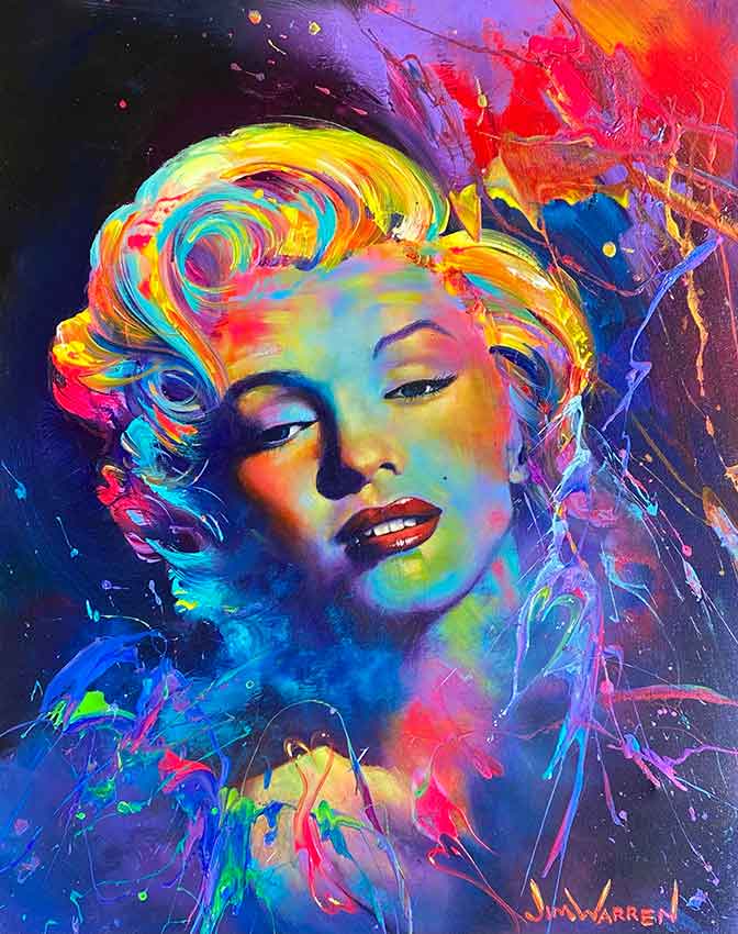 Marilyn Forever - Original Painting by Jim Warren