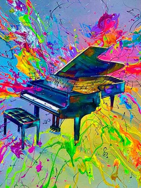 The Music Maker Original Painting by Jim Warren